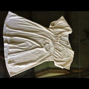 Cream Button-Down Dress